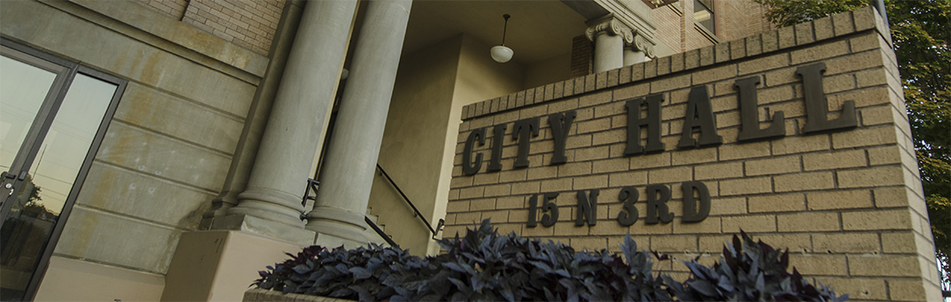 City Hall banner