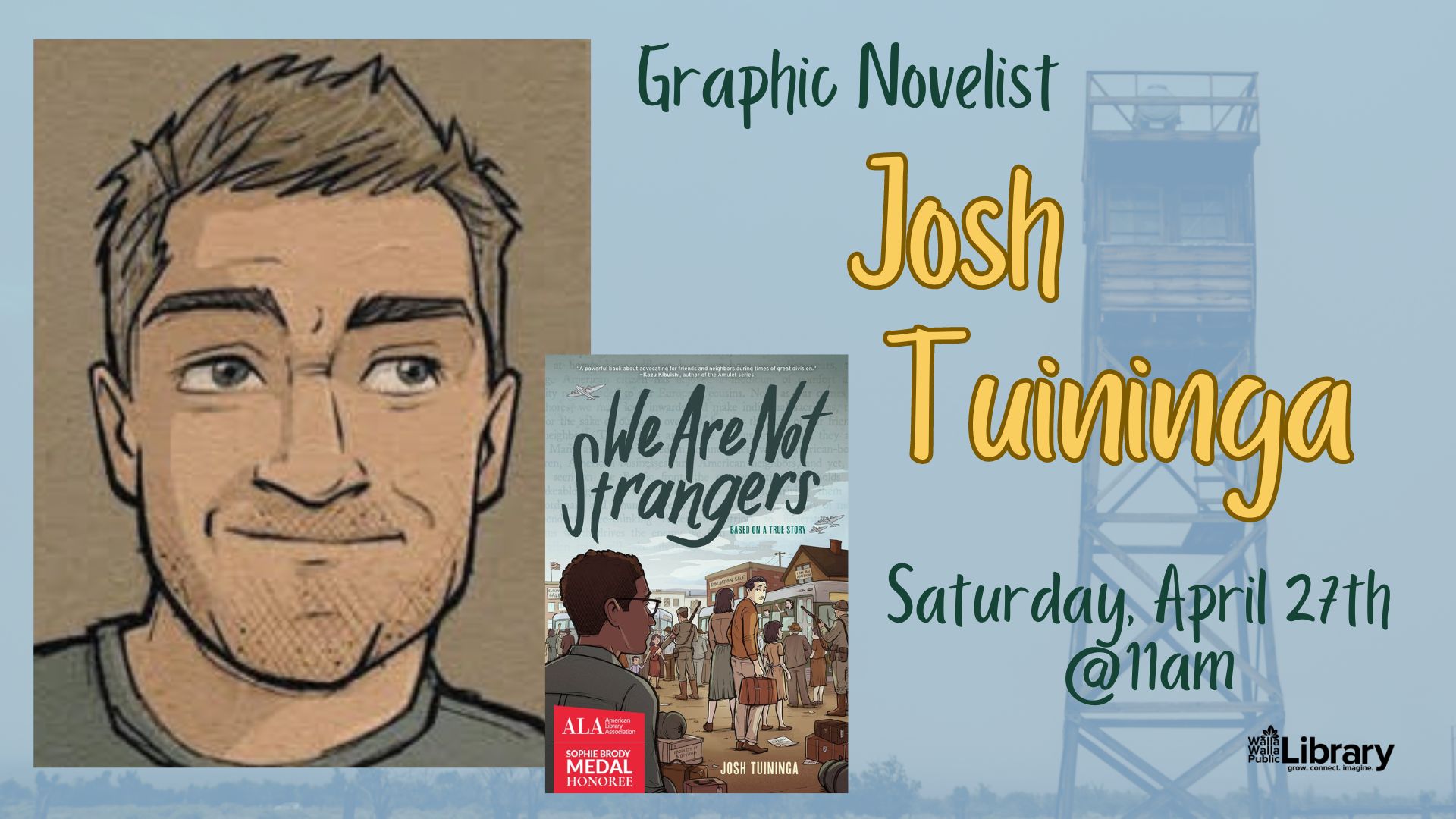 Josh Tuininga author visit April 27 at 11